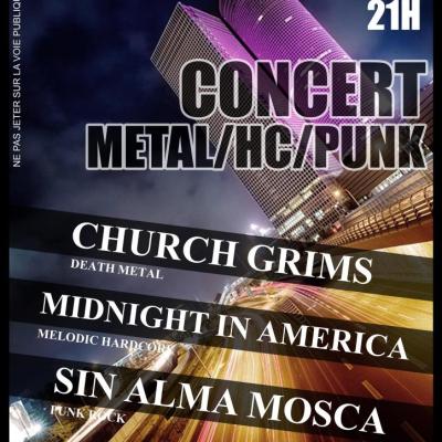 CHURCH GRIMS + MIDNIGHT IN AMERICA + SIN ALMA MOSCA le: 17.11.2012